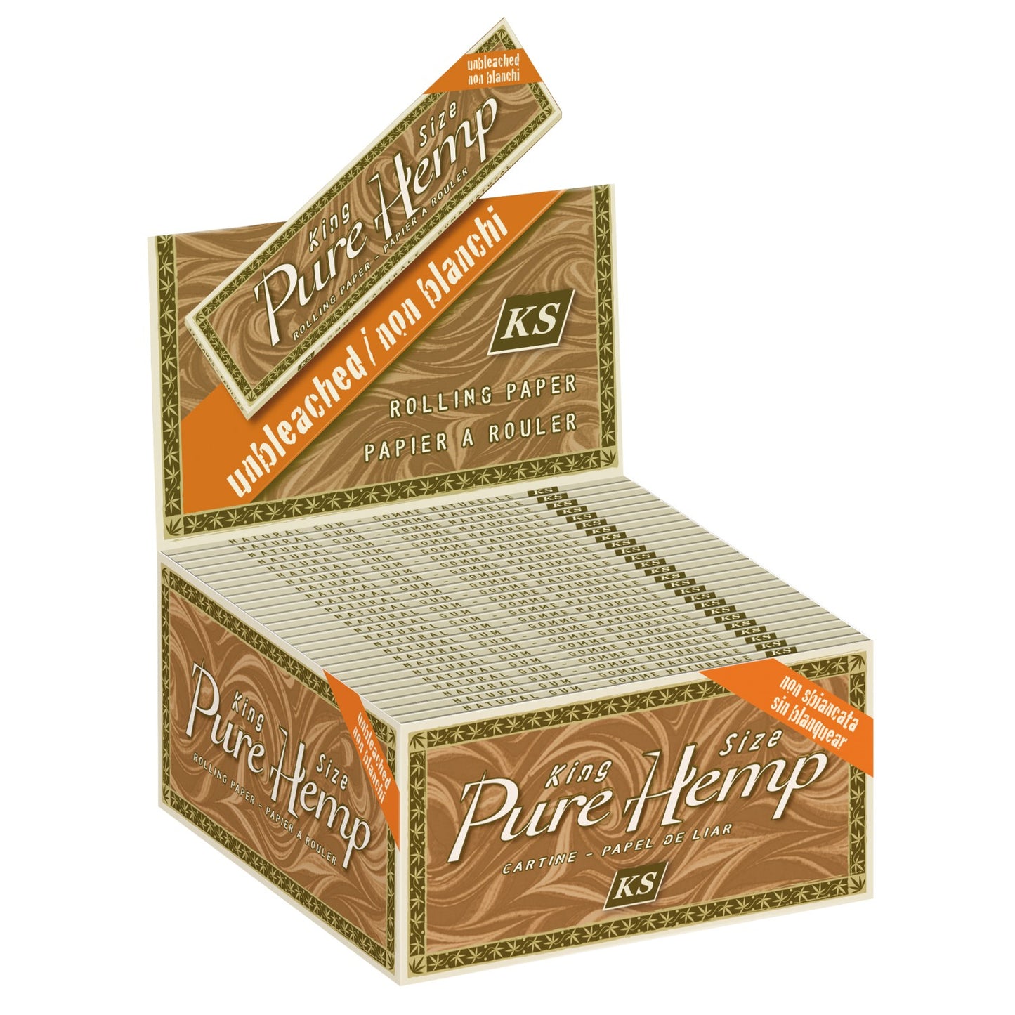 Smoking Pure Hemp Brown King Size - 50 pack