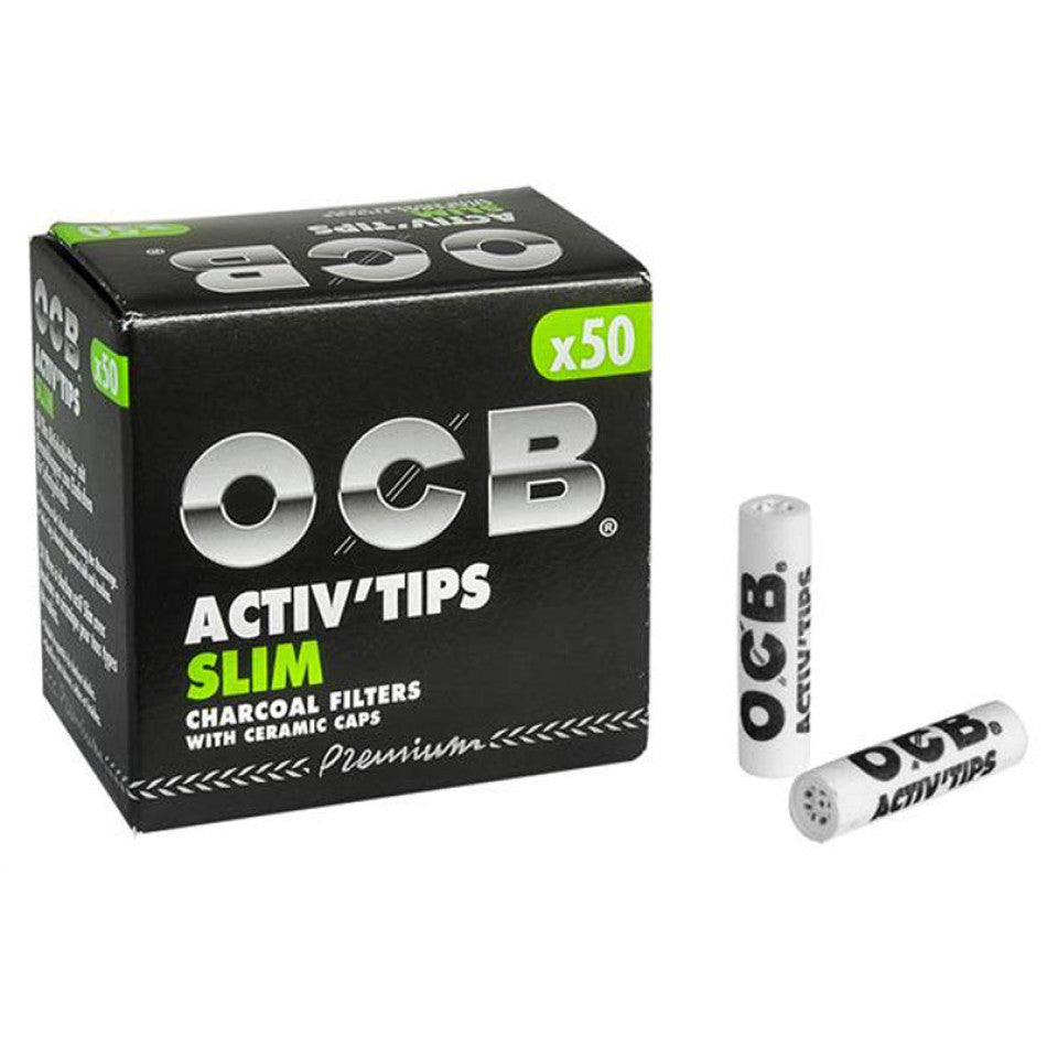 OCB Active Tips Slim Ø:7mm L:27mm 10er Box a´50