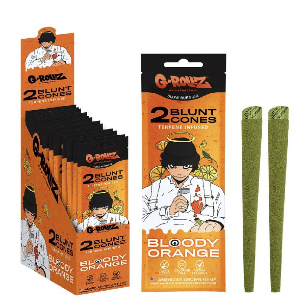 G-Rollz 'Bloody Orange' Terpene-infused Pre-rolled Premium Hemp Cones