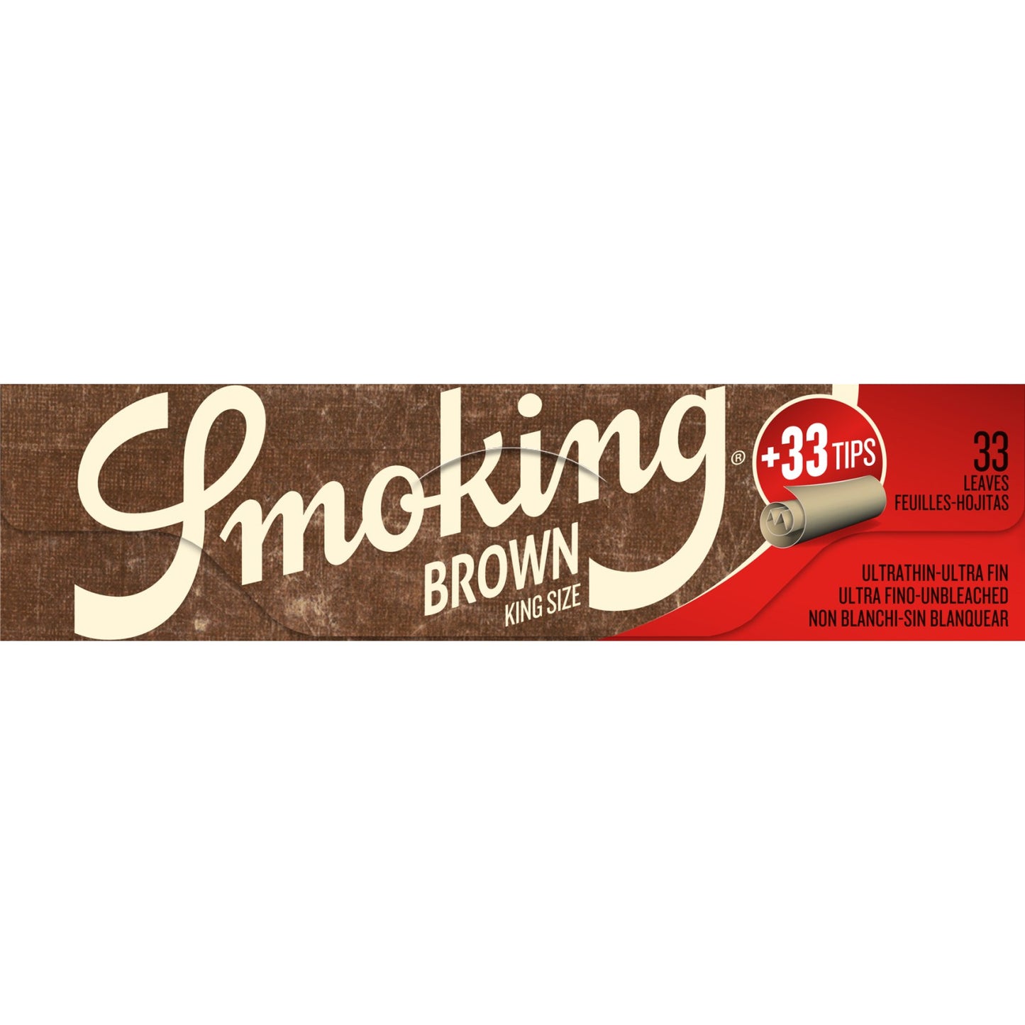 Smoking Brown KS + Tips 24er Box 33 Sheets