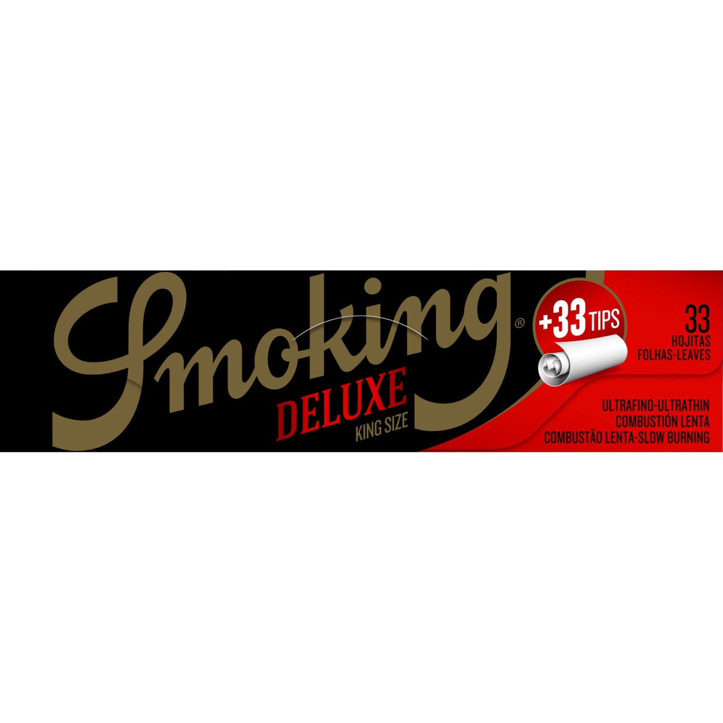 Smoking DELUXE Black with 32 papers + filter tips 24er box