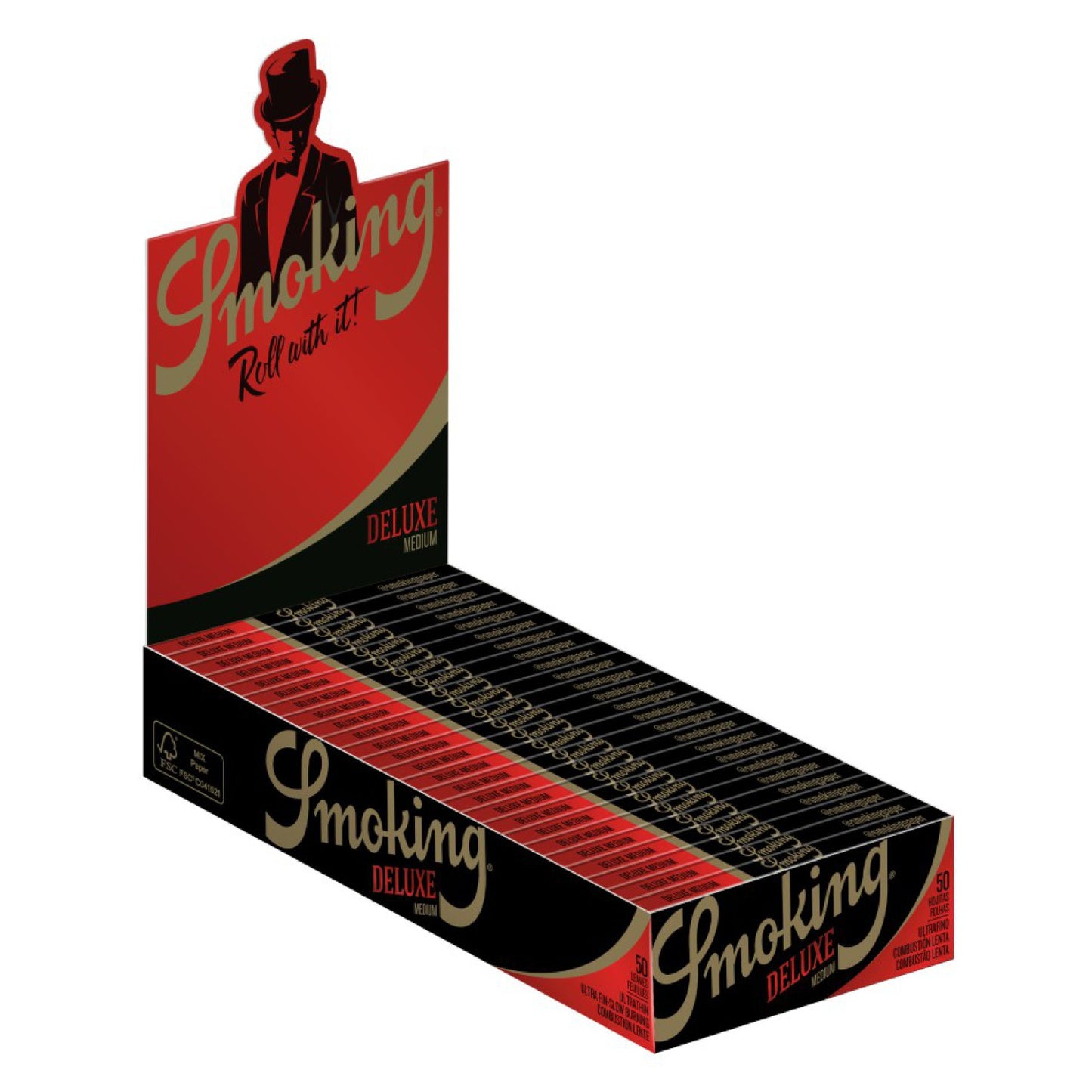 Smoking Deluxe 1 1/4 Medium Size Papers