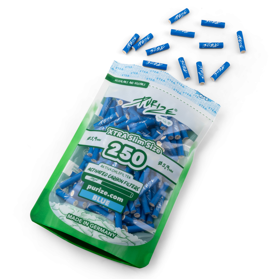 Purize activated carbon filter Xtra Slim | Organic ø 6mm 250 pieces