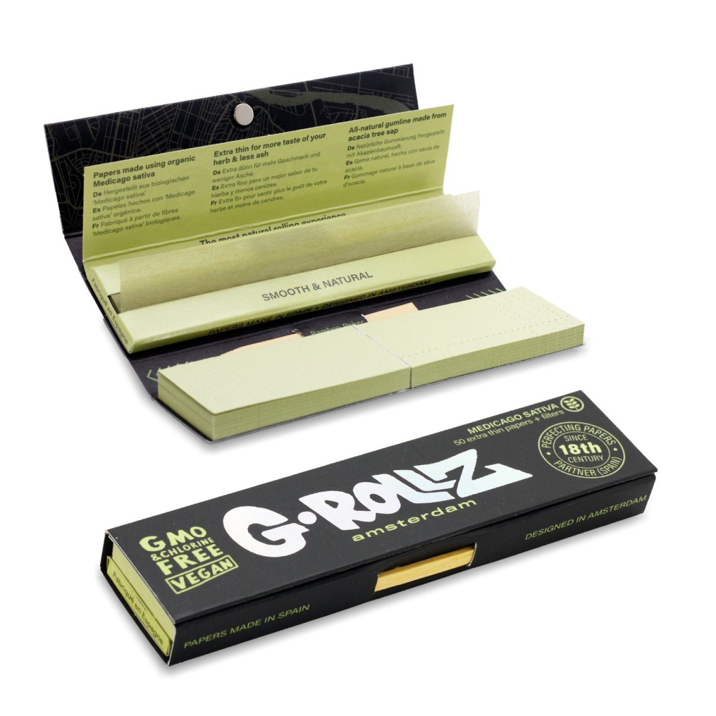 G-Rollz | Alfa - 32 + 18 Free KS Slim Papers + Tips (24 Booklets Display)