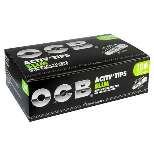 OCB Active Tips Slim Ø:7mm L:27mm 10er Box a´50