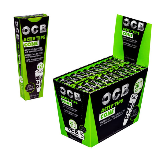 OCB Active Tips Cone 6mm / 8mm Box