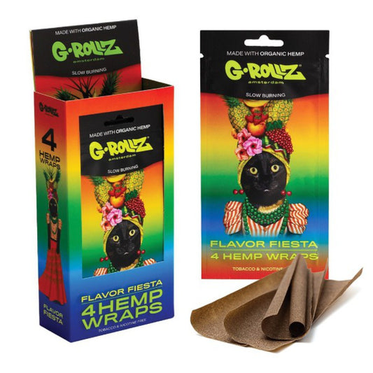 G-Rollz | 4x hemp wraps with multifruit flavour (pack of 15, 60 blunts)