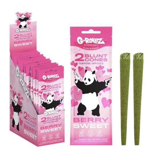 G-Rollz Banksy's Graffiti - 2x 'Berry Sweet' Terpene-infused Hemp Cones