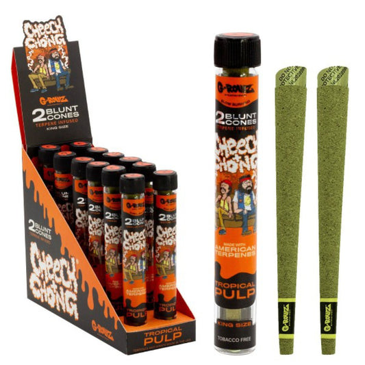 G-ROLLZ, Cheech & Chong Terpene Infused " Tropical Pulp " Premium Blunt Cones
