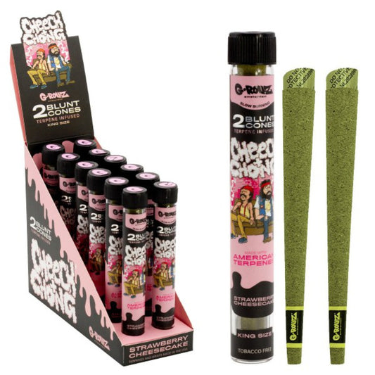 G-ROLLZ Cheech & Chong Terpene Infused " Strawberry Cheesecake " Premium Blunt Cones&nbsp;
