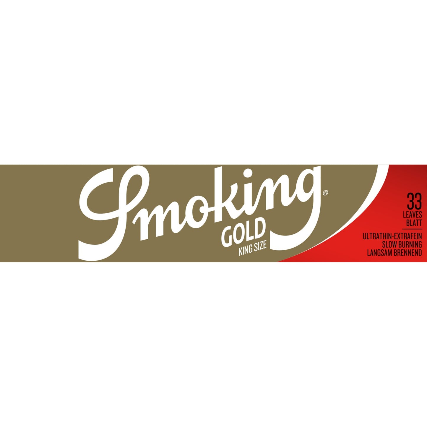 Smoking Gold King Size Slim Rolling Papers 50pcs Box